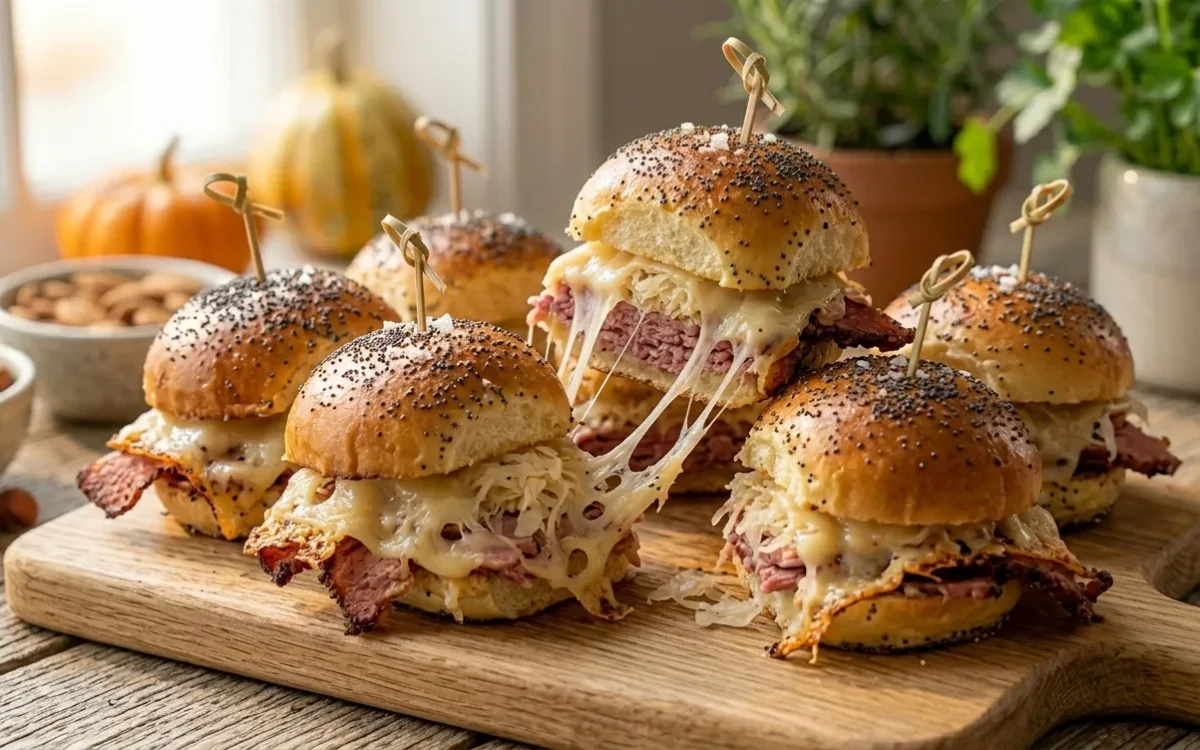 Reuben Sliders (Easy & Cheesy Party Sandwiches)