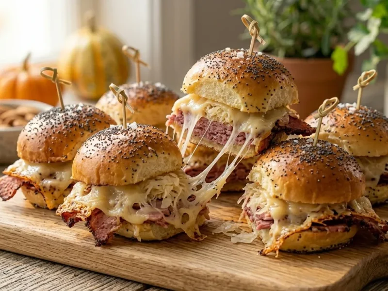 Reuben Sliders (Easy & Cheesy Party Sandwiches)