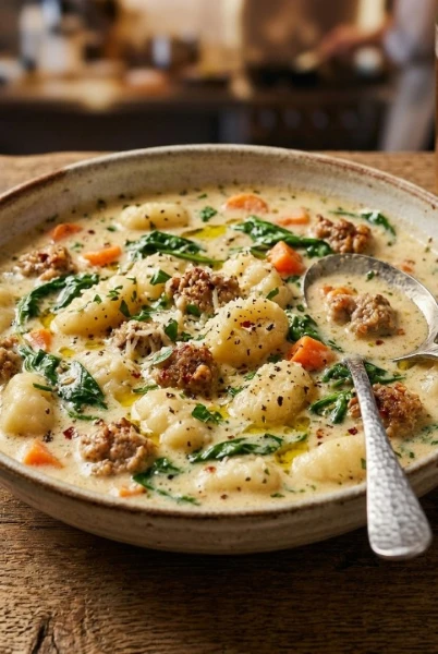Sausage Gnocchi Soup (Creamy & Comforting)