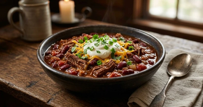 Shredded Beef Chili (Hearty & Flavorful)