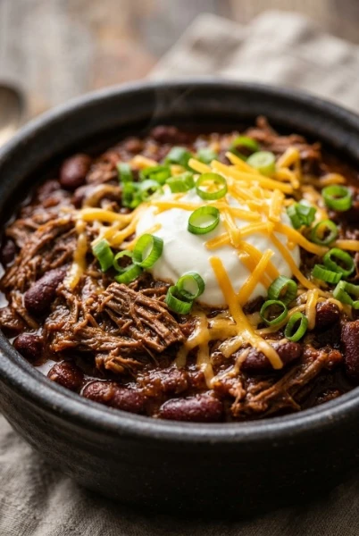 Shredded Beef Chili (Hearty & Flavorful)