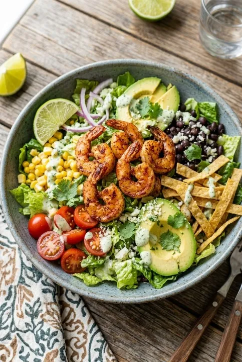 Shrimp Taco Salad (Fresh, Healthy & Easy Recipe)2
