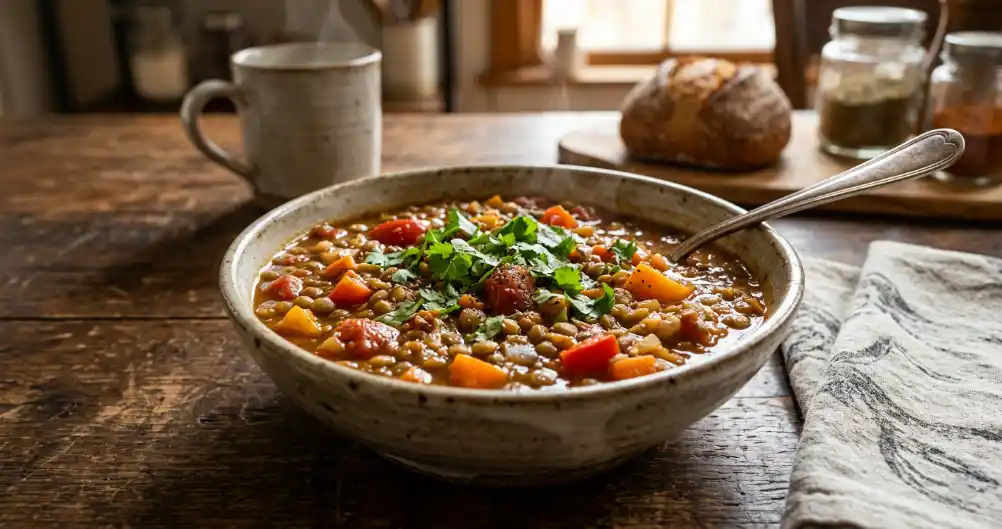 Simple Slow Cooker Lentil Chili (Hearty & Easy)