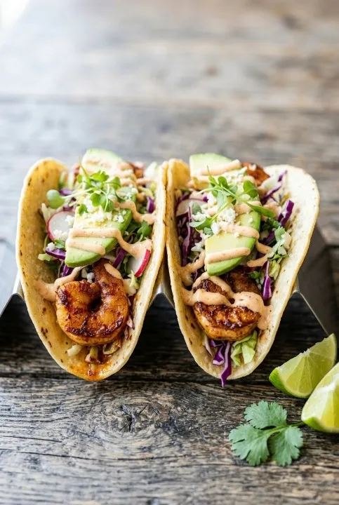 Spicy Shrimp Tacos (Easy & Flavorful Recipe)1