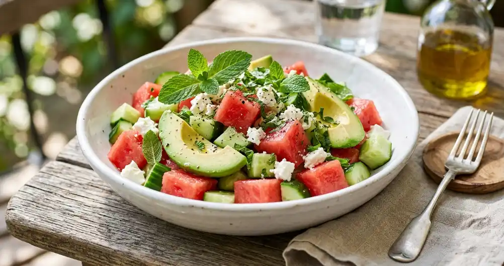 Watermelon Avocado Salad – Refreshing Summer Lunch or Side