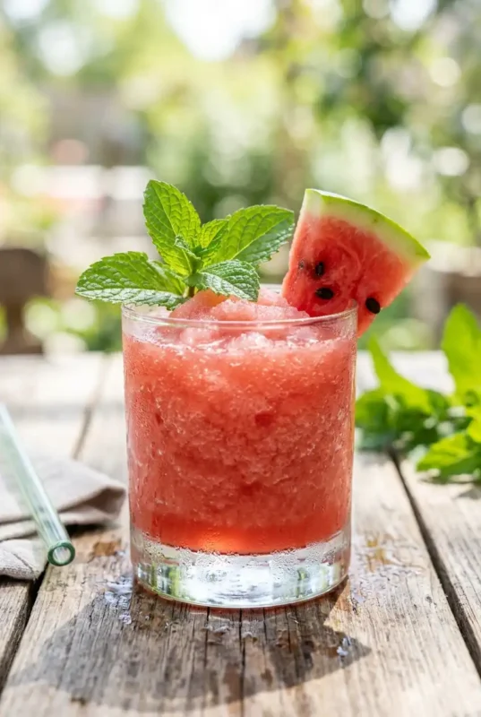 Watermelon Frosé (Frozen Rosé Recipe for Summer)1