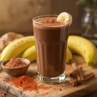 Spicy Chocolate Banana Smoothie with a Kick – Easy Breakfast Drink