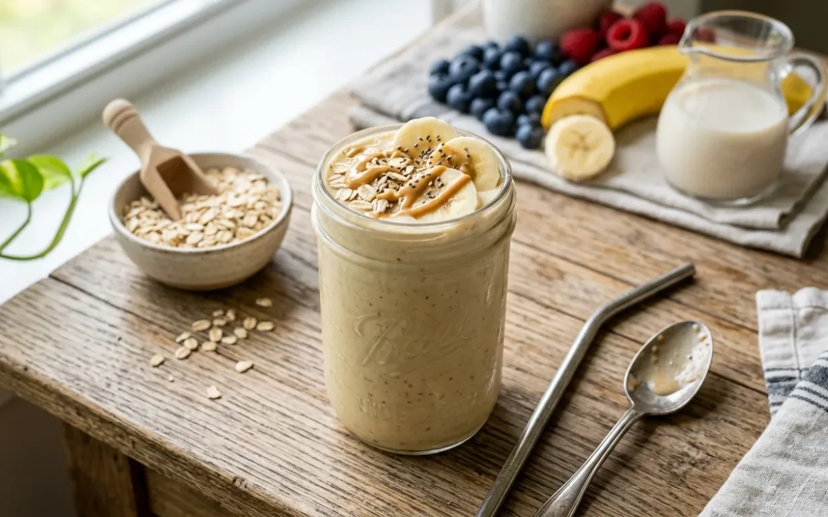 Quick Breakfast Smoothie Without Protein Powder (5-Minute)